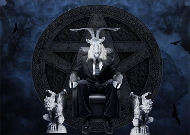 Eine animierte Person in Kostüm sitzt auf einem Stuhl umgeben von Skulpturen und einer Tafel, mit Vögeln im Hintergrund.