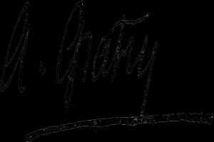 Ein schwarzes und weißes Logo mit der Inschrift "Eine Charity" in fetter Schrift, mittig auf einem weißen Hintergrund und von einem dünnen schwarzen Rand umgeben.