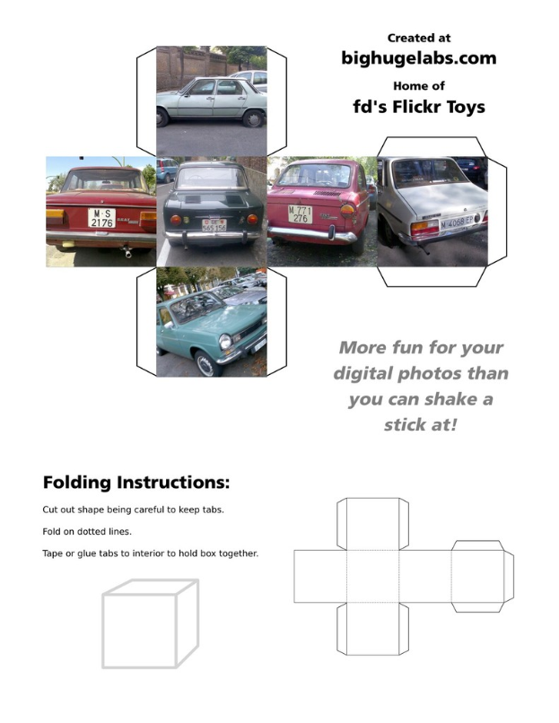 Eine Straße mit Fahrzeugen und Text auf einer Präsentation.