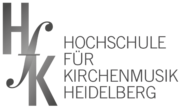 Das Logo der Hochschule für Kirchenmusik Heidelberg mit schwarzem Text auf weißem Hintergrund.