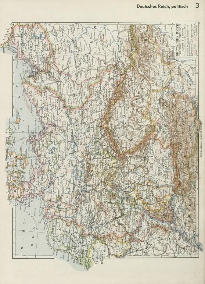 Schwarz-weißes 19. Jahrhundert-Karte von Deutschland, die historische politische Teilungen zeigt, mit gedrucktem Text oben und unten.